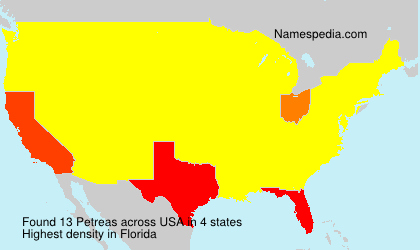 Surname Petreas in USA Surname Petreas in USA