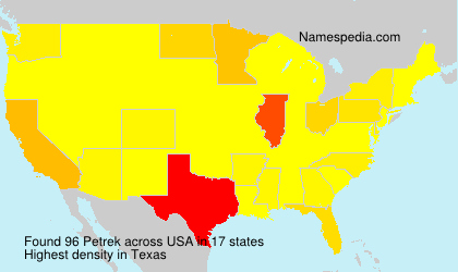 Surname Petrek in USA Surname Petrek in USA