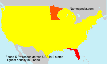 Surname Petrescue in USA Surname Petrescue in USA