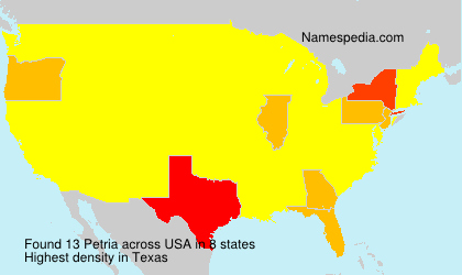 Surname Petria in USA Surname Petria in USA