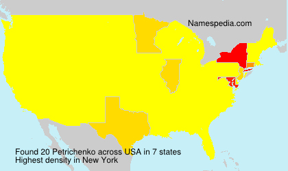 Surname Petrichenko in USA Surname Petrichenko in USA