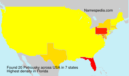 Surname Petrousky in USA