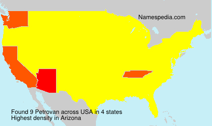 Surname Petrovan in USA Surname Petrovan in USA