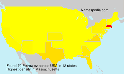 Surname Petrowicz in USA Surname Petrowicz in USA