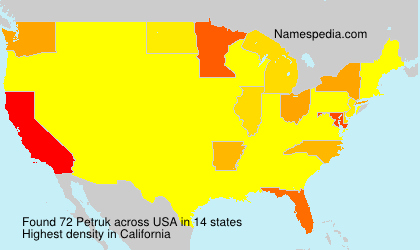 Surname Petruk in USA Surname Petruk in USA