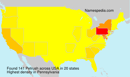 Surname Petrush in USA Surname Petrush in USA