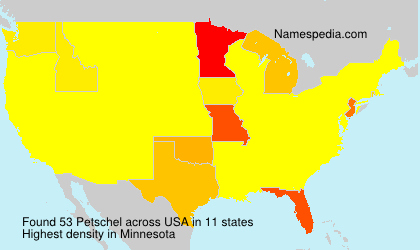 Surname Petschel in USA Surname Petschel in USA