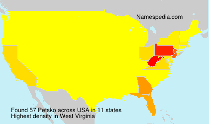 Surname Petsko in USA Surname Petsko in USA