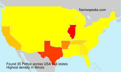 Surname Pettye in USA Surname Pettye in USA