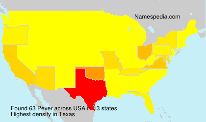 Surname Pever in USA Surname Pever in USA