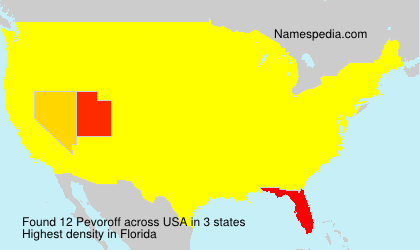 Surname Pevoroff in USA Surname Pevoroff in USA