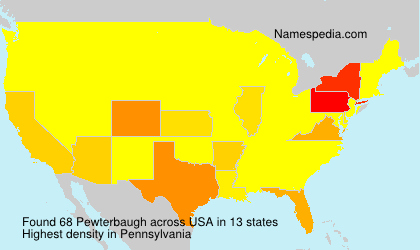 Surname Pewterbaugh in USA Surname Pewterbaugh in USA