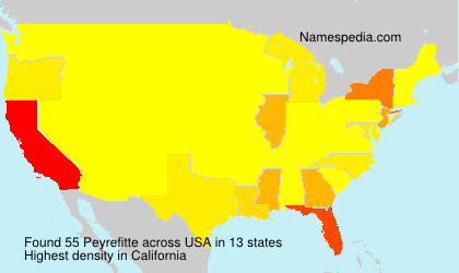 Surname Peyrefitte in USA Surname Peyrefitte in USA