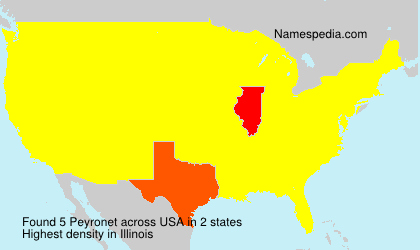 Surname Peyronet in USA