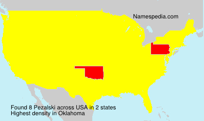 Surname Pezalski in USA