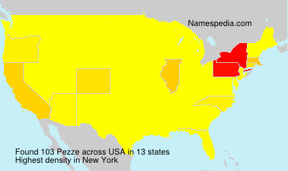 Surname Pezze in USA Surname Pezze in USA