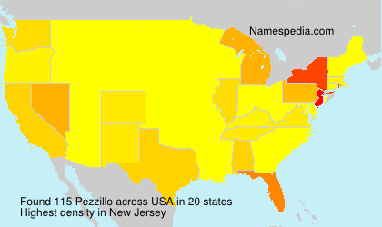 Surname Pezzillo in USA Surname Pezzillo in USA