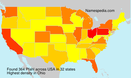 Surname Pfahl in USA Surname Pfahl in USA