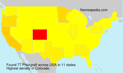 Surname Pfalzgraff in USA Surname Pfalzgraff in USA
