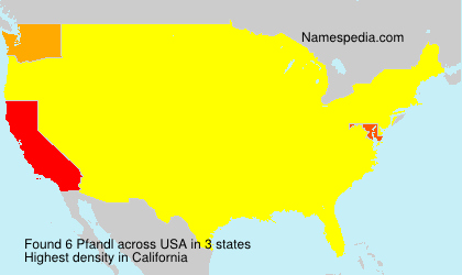 Surname Pfandl in USA Surname Pfandl in USA