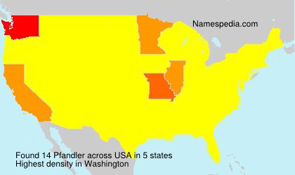 Surname Pfandler in USA Surname Pfandler in USA