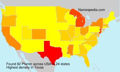 Surname Pfarrer in USA Surname Pfarrer in USA