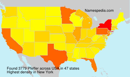 Surname Pfeffer in USA Surname Pfeffer in USA