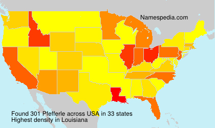 Surname Pfefferle in USA Surname Pfefferle in USA