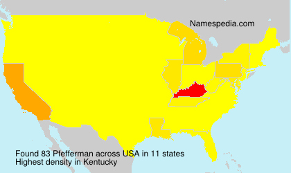 Surname Pfefferman in USA Surname Pfefferman in USA