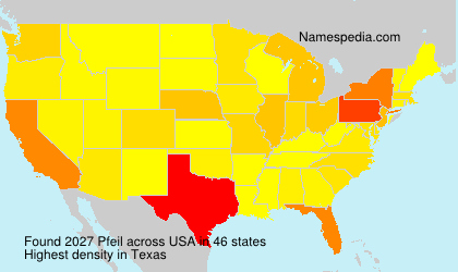 Surname Pfeil in USA Surname Pfeil in USA