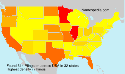 Surname Pfingsten in USA Surname Pfingsten in USA