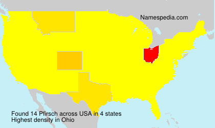 Surname Pfirsch in USA Surname Pfirsch in USA
