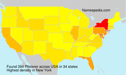 Surname Pfisterer in USA Surname Pfisterer in USA
