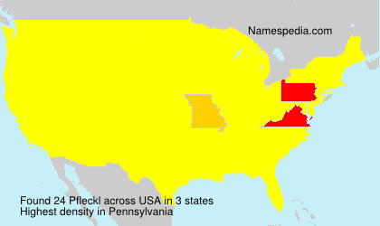 Surname Pfleckl in USA Surname Pfleckl in USA
