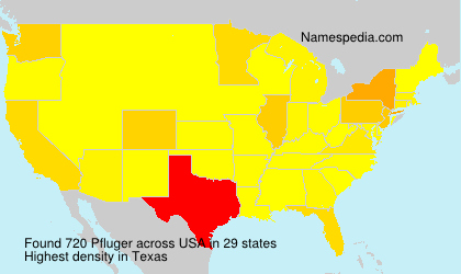Surname Pfluger in USA Surname Pfluger in USA