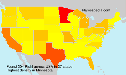 Surname Pfuhl in USA Surname Pfuhl in USA