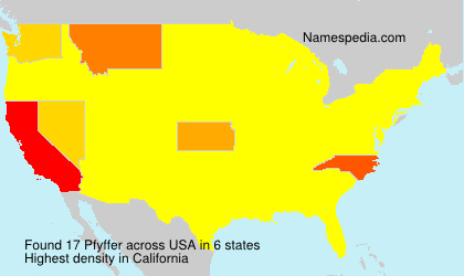 Surname Pfyffer in USA Surname Pfyffer in USA