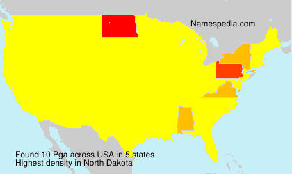 Surname Pga in USA Surname Pga in USA