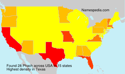 Surname Phach in USA Surname Phach in USA