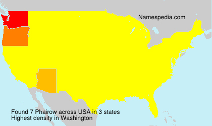Surname Phairow in USA Surname Phairow in USA