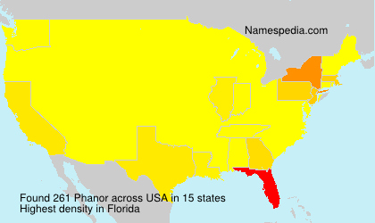 Surname Phanor in USA Surname Phanor in USA