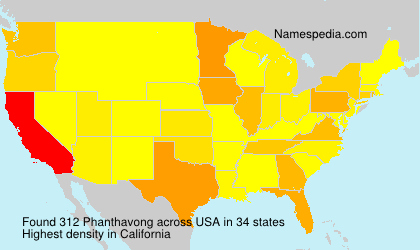 Surname Phanthavong in USA Surname Phanthavong in USA