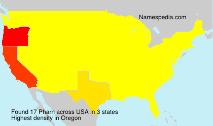 Surname Pharn in USA Surname Pharn in USA