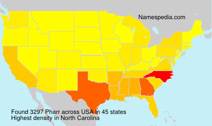 Surname Pharr in USA Surname Pharr in USA