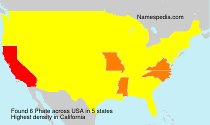 Surname Phate in USA Surname Phate in USA