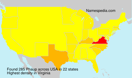 Surname Phaup in USA Surname Phaup in USA