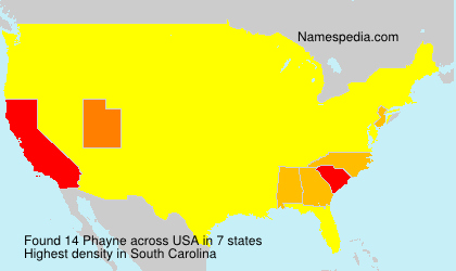 Surname Phayne in USA Surname Phayne in USA