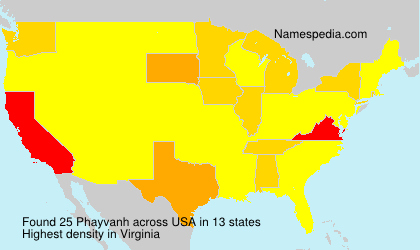 Surname Phayvanh in USA Surname Phayvanh in USA