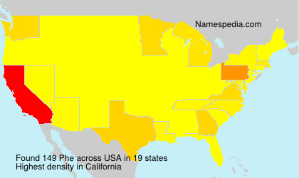 Surname Phe in USA Surname Phe in USA