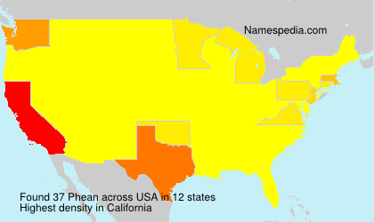 Surname Phean in USA Surname Phean in USA